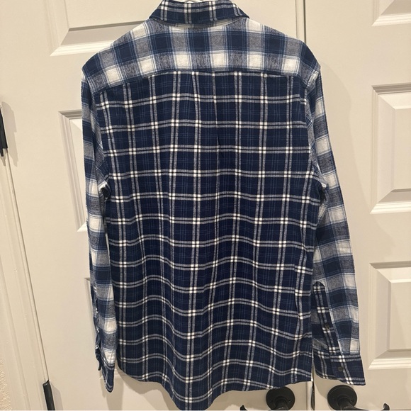NWT J CREW FACTORY Mixed-Plaid Flannel Shirt Size Medium - Picture 8 of 14